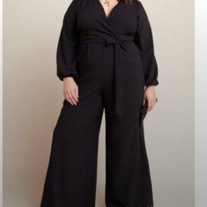 Anthropologie Hutch - Wide Leg Black Jumpsuit - Size 16w